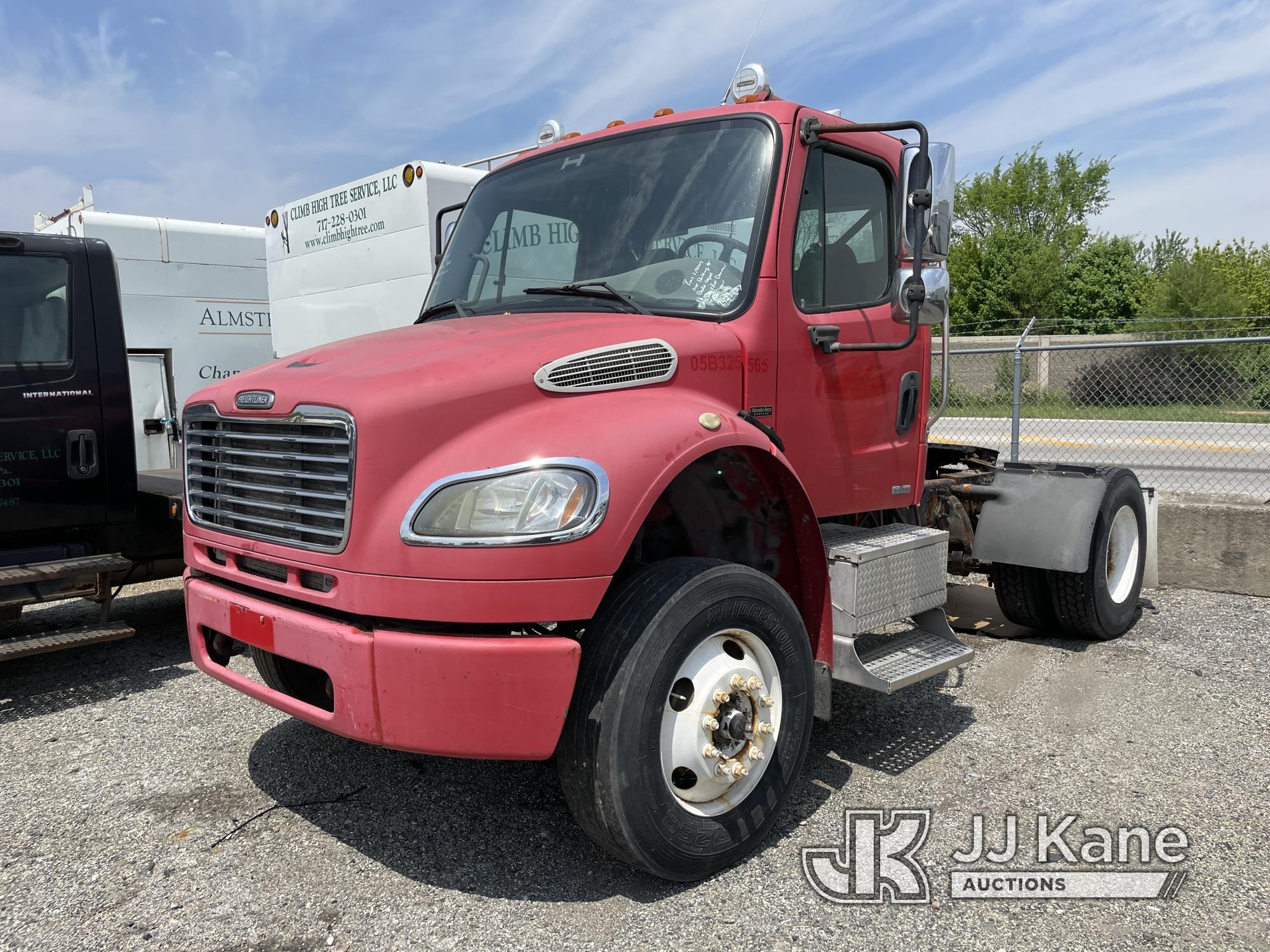 (Plymouth Meeting, PA) 2005 Freightliner M2 106 S/A Truck Tractor Runs & Moves, Body & Rust Damage,