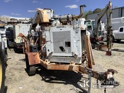 (Harmans, MD) 2000 Bandit 250 Chipper (12in Drum) Not Running, Condition Unknown, Turnsover, Rust &