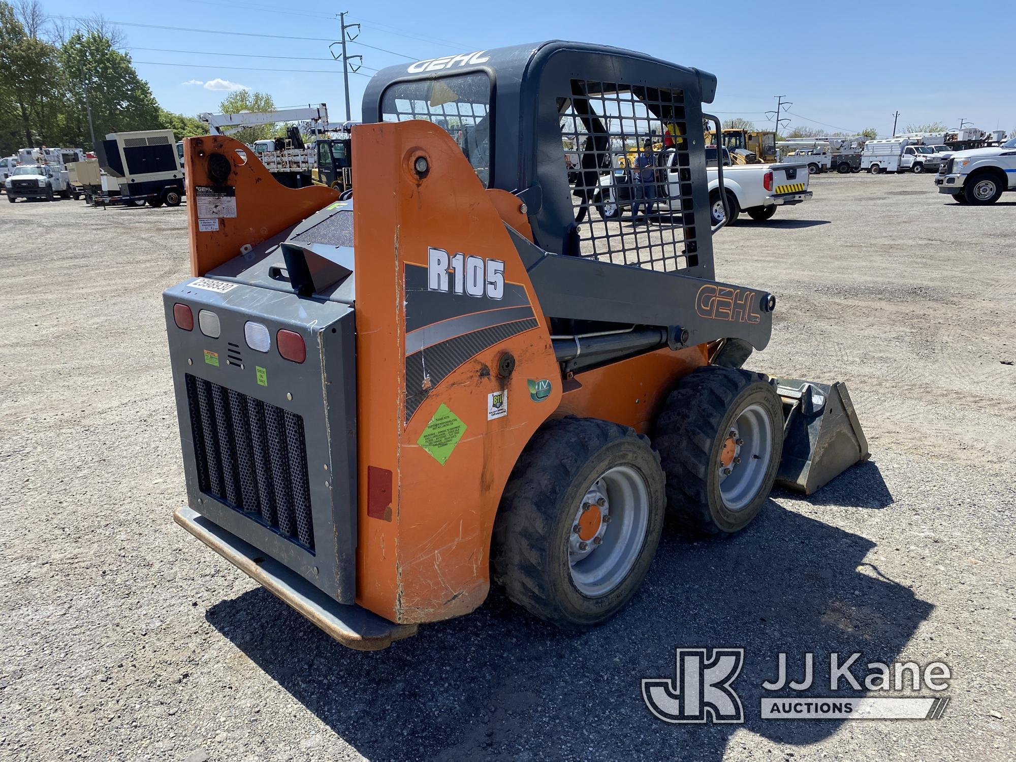 (Plymouth Meeting, PA) 2018 Gehl R105 Rubber Tired Skid Steer Loader Runs Moves & Operates