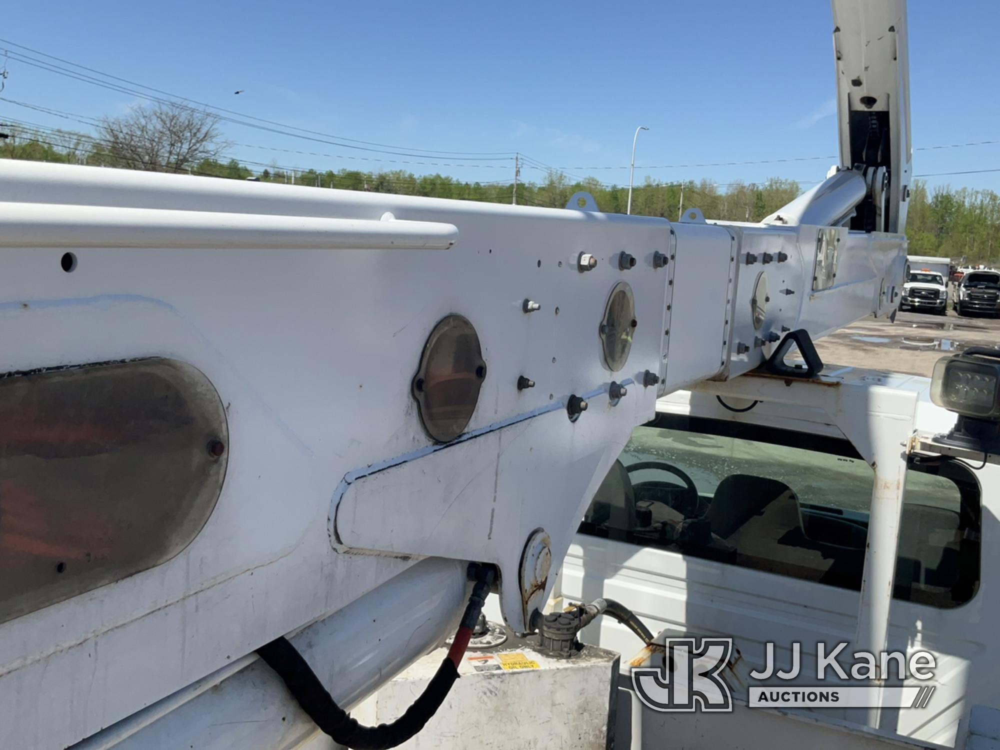 (Rome, NY) Altec AA55, Material Handling Bucket Truck rear mounted on 2019 International 4300 Utilit