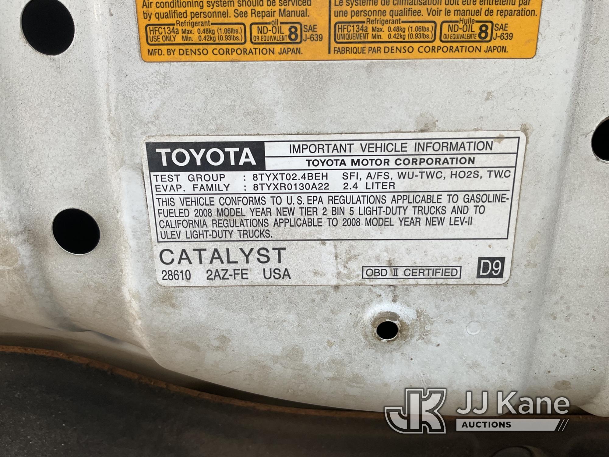 (Jurupa Valley, CA) 2008 TOYOTA RAV4 2WD SUV 4-Door Sport Utility Vehicle Cranks Does Not Start, Int