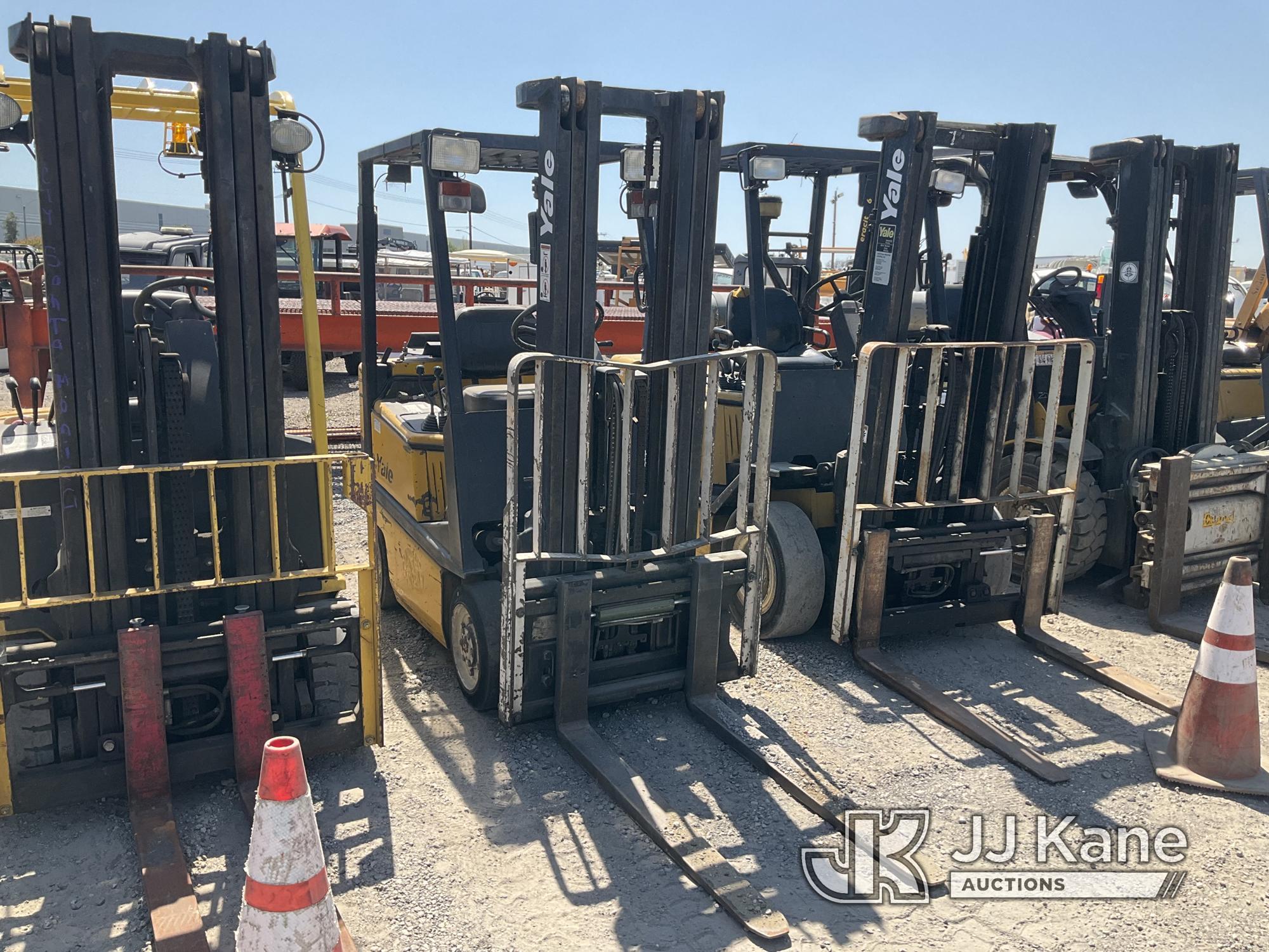 (Jurupa Valley, CA) Yale GLC030AFNUAE082 Solid Tired Forklift Bill of Sale Only, Not Running, Missin