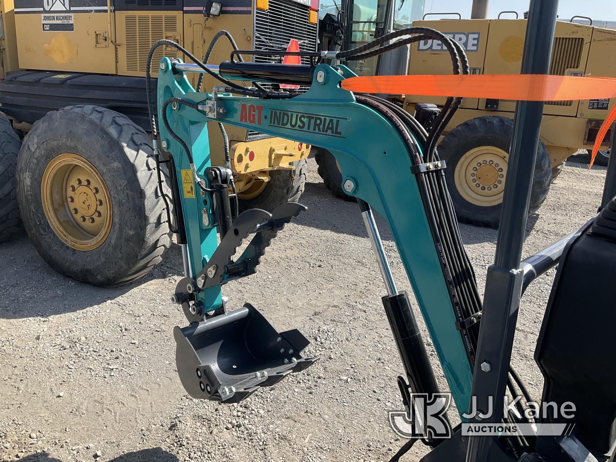 (Jurupa Valley, CA) 2024 AGT QK16R Mini Hydraulic Excavator, bkt, ripper, 2 ft 8 in. stick, aux hyd,