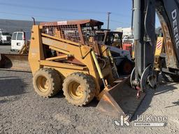 (Jurupa Valley, CA) 1988 Case 1845C Rubber Tired Skid Steer Loader Not Running, Engine Turns Over, B