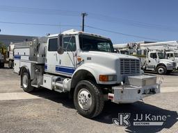 (Jurupa Valley, CA) 1998 International 4800 4x4 Pumper/Fire Truck Runs & Moves