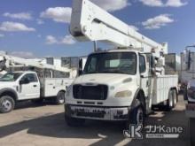 Altec A77T-E93, Material Handling Elevator Bucket Truck rear mounted on 2009 Freightliner M2 106 Uti