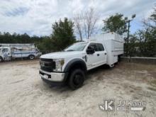 (Jacksonville, FL) 2019 Ford F550 4x4 Crew-Cab Chipper Dump Truck Runs, Moves)( Operating Condition