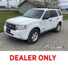 2008 Ford Escape Hybrid 4-Door Sport Utility Vehicle Runs & Moves) (Minor Body Damage)( Wrong Cataly