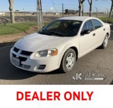 2004 Dodge Stratus SE 4-Door Sedan Runs & Moves, Low Oil Pressure