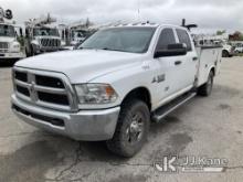 2017 RAM 3500 4x4 Crew-Cab Service Truck Runs & Moves) (Check Engine Light On, Traction Control Ligh