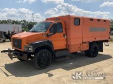 2009 GMC C6500 Chipper Dump Truck Runs) (Does Not Move, Check Engine & ABS Lights On, Rust Damage