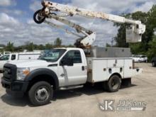 (South Beloit, IL) Altec TA40, Articulating & Telescopic Bucket Truck mounted behind cab on 2015 For