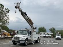 Altec DC47-TR, Digger Derrick rear mounted on 2014 Freightliner M2 106 Utility Truck Runs, Moves, Op