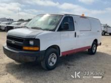 (Charlotte, MI) 2007 Chevrolet Express G3500 Cargo Van Runs, Moves, Jump To Start, Engine Light, ABS