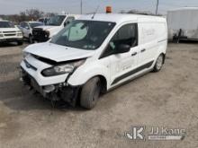 (Plymouth Meeting, PA) 2018 Ford Transit Connect Mini Cargo Van Wrecked, Airbags Deployed, Runs & Mo