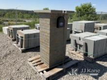 Stone Brick Bluestone Mailbox NOTE: This unit is being sold AS IS/WHERE IS via Timed Auction and is 