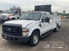 2010 Ford F350 Extended-Cab Service Truck Runs & Moves, Body & Rust Damage, Arrow Board Operates