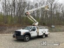 (Shrewsbury, MA) Altec AT40G, Articulating & Telescopic Non-Insulated Bucket Truck mounted behind ca