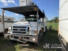 (Charlotte, MI) Altec LR756, Over-Center Bucket Truck mounted behind cab on 2013 Ford F750 Chipper D