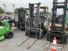 1996 TCM/Nissan FG15N17T Rubber Tired Forklift Not Running