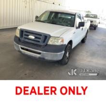 (Jurupa Valley, CA) 2007 Ford F150 Extended-Cab Pickup Truck Runs & Moves, Bad Charging System , Che