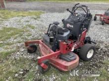 2016 Exmark S Series Stand On Mower Not Running, Condition Unknown) (True Hours Unknown, Damaged Ign