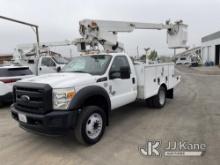 Altec AT200-A, Telescopic Non-Insulated Bucket Truck mounted behind cab on 2015 Ford F450 Service Tr