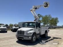 Altec TA40, Articulating & Telescopic Bucket mounted behind cab on 2017 Freightliner M2 106 Utility 