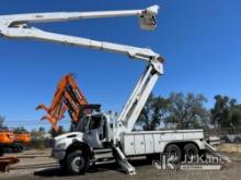Altec A77T-E93, Material Handling Elevator Bucket Truck rear mounted on 2006 Freightliner M2-106 T/A