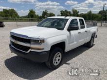 2018 Chevrolet Silverado 1500 4x4 Extended-Cab Pickup Truck Runs & Moves) (Bad Alternator, Body Dama