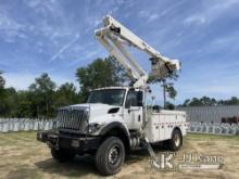 Altec TA45M, Articulating & Telescopic Material Handling Bucket Truck mounted behind cab on 2017 Int