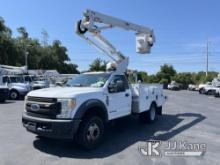 Altec AT40G, Articulating & Telescopic Bucket mounted behind cab on 2017 Ford F550 Service Truck Run