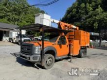 (Hanover, WV) Versalift SST40EIH, Articulating & Telescopic Bucket mounted behind cab on 2015 Ford F