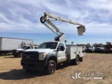 Altec AT40-G, Articulating & Telescopic Bucket Truck mounted behind cab on 2015 Ford F550 Service Tr
