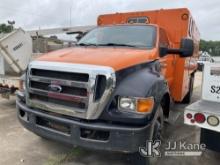 2012 Ford F650 Chipper Dump Truck Not Running, Condition Unknown) (Seller States: Needs New Engine