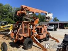 Altec AT37G, Articulating & Telescopic Bucket Truck mounted on 2007 Wood Chuck Cart Rubber Tired Ski