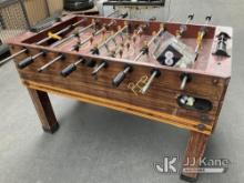 Foosball Table (Used) NOTE: This unit is being sold AS IS/WHERE IS via Timed Auction and is located 