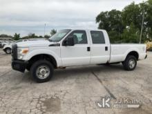 2010 Ford F250 4x4 Crew-Cab Pickup Truck Runs, Moves, Check Engine Light On, Rust Damage, Stuck In 4