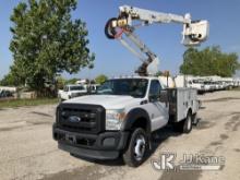 (Kansas City, MO) Altec AT37G, Articulating & Telescopic Bucket mounted behind cab on 2011 Ford F550