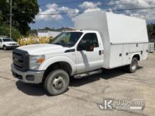 2015 Ford F350 4x4 Enclosed Service Truck Runs & Moves) (Check Engine Light On