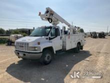 Altec AT235-P, Articulating & Telescopic Bucket Truck mounted behind cab on 2005 GMC C5500 Service T
