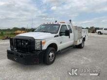 2014 Ford F350 4x4 Extended-Cab Service Truck Runs & Moves) (Check Engine Light On