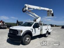 Altec AT40G, Articulating & Telescopic Bucket mounted behind cab on 2018 Ford F550 4x4 Service Truck