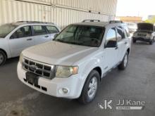 2008 Ford Escape XLT 4x4 Sport Utility Vehicle Runs & Moves, Check Engine Light Is On,