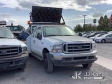 2002 Ford F550 Line Painting Truck Not Running, No Key