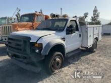 2010 Ford F-450 SD Regular Cab Pickup 2-DR Does Not Run, Front End Damage, Flat Front Driver Side Ti