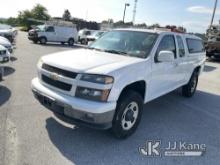 2011 Chevrolet Colorado 4x4 Extended-Cab Pickup Truck Runs & Moves, Engine Light On, ABS Light On, B