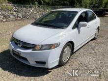 2011 Honda Civic Hybrid 4-Door Sedan Runs & Moves) (Multiple Lights On Dash, Body & Rust Damage