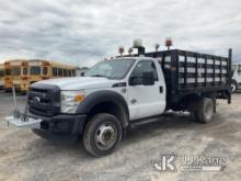 2016 Ford F450 Flatbed Truck Runs & Moves, Body & Rust Damage