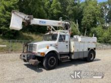 Pico PCPT-33, Telescopic Non-Insulated Cable Placing Bucket Truck mounted behind cab on 1999 Interna
